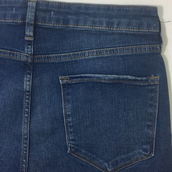 Free People Blue Straight Crop Leg Jeans 31 - Picture 5 of 6